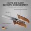 Schwertkrone® Schälmesser gerade Premium 2er Set [MADE IN SOLINGEN - GERMANY] - Gemüsemesser Obstmesser - Küchenmesser klein scharf - Schneidemesser Kartoffelschälmesser - Allzweckmesser (2x 7,5cm)