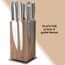 WALDLAND Premium Messerblock ohne Messer I Messerblock magnetisch und 360° drehbar aus edlem und robustem Akazienholz I Messerhalter magnetisch für Messer I Holzblock Küchen-Organizer