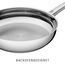 WMF Profi Edelstahlpfanne 20 cm, Bratpfanne Induktion, unbeschichtet, spülmaschinengeeignet, backofenfest bis 250 Grad, für alle Herdarten geeignet, für hohe Temperaturen, tropffrei, ergonomisch