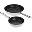 RÖSLE ELEGANCE Bratpfannen-Set 2-tlg., Hochwertige Universalpfannen mit robuster Antihaftversieglung ProPlex, 20 und 28 cm, Edelstahl 18/10, Induktionsgeeignet, Spülmaschinengeeignet, 54 x 32 x 13 cm
