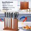 ENOKING Messerblock Magnetisch, Extrastarker Doppelseitiger messerhalter magnetisch, Natürlicher Akazienholz magnetischer messerblock Ohne Messer-Stilvolles und Platzsparend