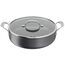 Tefal H9129943 Flache Pfanne, 30 cm, Jamie Oliver, harteloxiert, Aluminium, 5,4 Liter, Schwarz