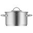 WMF Aparto Kochtopf klein 16cm, mit Glasdeckel, Bratentopf, Induktionsgeeignet, 1,4l, Cromargan Edelstahl, poliert, unbeschichtet, spülmaschinengeeignet