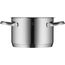 WMF Aparto Kochtopf klein 16cm, mit Glasdeckel, Bratentopf, Induktionsgeeignet, 1,4l, Cromargan Edelstahl, poliert, unbeschichtet, spülmaschinengeeignet