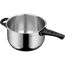 WMF Perfect One Pot Schnellkochtopf Induktion 4,5l, Dampfkochtopf, großes Kochsignal, 2 Kochstufen, abnehmbarer Deckelgriff, Cromargan Edelstahl