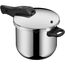 WMF Perfect One Pot Schnellkochtopf Induktion 6,5l, Dampfkochtopf, großes Kochsignal, 2 Kochstufen, abnehmbarer Deckelgriff, Cromargan Edelstahl