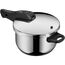 WMF Perfect One Pot Schnellkochtopf Induktion 4,5l, Dampfkochtopf, großes Kochsignal, 2 Kochstufen, abnehmbarer Deckelgriff, Cromargan Edelstahl