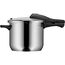 WMF Perfect One Pot Schnellkochtopf Induktion 6,5l, Dampfkochtopf, großes Kochsignal, 2 Kochstufen, abnehmbarer Deckelgriff, Cromargan Edelstahl