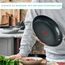 Tefal Jamie Oliver Cook's Direct On Bratpfanne 28 cm, Edelstahlpfanne Induktion, Titanium-Antihaftbeschichtung, Thermo-Signal, backofenfest, Edelstahl, genieteter Griff, E3040644