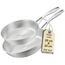 SILBERTHAL Pfannen Set 2 teilig - Edelstahlpfanne Unbeschichtet - 24 cm und 28 cm - Induktionsgeeignet - Backofenfest