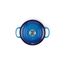 Le Creuset Signature Gusseisen-Bräter mit Deckel, Ø 20 cm, Rund, Für alle Herdarten und Induktion geeignet, Volumen: 2,4 l, 3,092 kg, Azure, 21177202202430