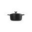 Le Creuset Signature Gusseisen-Bräter mit Deckel, Ø 18 cm, Rund, Für alle Herdarten und Induktion geeignet, Volumen: 1,8 l, 2,572 kg, Schwarz, 21177180000430