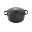 Le Creuset Signature Gusseisen-Bräter mit Deckel, Ø 24 cm, Rund, Für alle Herdarten und Induktion geeignet, Volumen: 4,2 l, 4,305 kg, Schwarz, 21177240000430