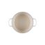 Le Creuset Signature Gusseisen-Bräter mit Deckel, Ø 24 cm, Rund, Für alle Herdarten und Induktion geeignet, Volumen: 4,2 l, 4,305 kg, Meringue, 21177247164430