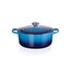 Le Creuset Signature Gusseisen-Bräter mit Deckel, Ø 26 cm, Rund, Für alle Herdarten und Induktion geeignet, Volumen: 5,3 l, 5,135 kg, Azure, 21177262202430