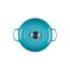 Le Creuset Signature Gusseisen-Bräter mit Deckel, Ø 24 cm, Rund, Für alle Herdarten und Induktion geeignet, Volumen: 4,2 l, 4,305 kg, Karibik, 21177241702430