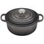 Le Creuset Signature Gusseisen-Bräter mit Deckel, Ø 20 cm, Rund, Für alle Herdarten und Induktion geeignet, Volumen: 2,4 l, 3,092 kg, Flint, 21177204442430