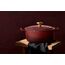 Le Creuset Signature Gusseisen-Bräter mit Deckel, Ø 24 cm, Rund, Für alle Herdarten und Induktion geeignet, Volumen: 4,2 l, 4,305 kg, Garnet, 21177249494441