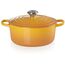 Le Creuset Signature Gusseisen-Bräter mit Deckel, Ø 24 cm, Rund, Für alle Herdarten und Induktion geeignet, Volumen: 4,2 l, 4,305 kg, Nectar, 21177246724430