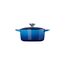 Le Creuset Signature Gusseisen-Bräter mit Deckel, Ø 18 cm, Rund, Für alle Herdarten und Induktion geeignet, Volumen: 1,8 l, 2,572 kg, Azure, 21177182202430, 21177182202430