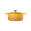 Le Creuset Signature Gusseisen-Bräter mit Deckel, Ø 28 cm, Rund, Für alle Herdarten und Induktion geeignet, Volumen: 6,7 l, 6,125 kg, Nectar, 21177286724430
