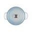 Le Creuset Signature Gusseisen-Bräter mit Deckel, Ø 26 cm, Rund, Für alle Herdarten und Induktion geeignet, Volumen: 5,3 l, 5,135 kg, Coastal Blue, 21177264202430