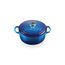 Le Creuset Signature Gusseisen-Bräter mit Deckel, Ø 22 cm, Rund, Für alle Herdarten und Induktion geeignet, Volumen: 3,3 l, 3,932 kg, Azure, 21177222202430