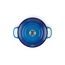 Le Creuset Signature Gusseisen-Bräter mit Deckel, Ø 22 cm, Rund, Für alle Herdarten und Induktion geeignet, Volumen: 3,3 l, 3,932 kg, Azure, 21177222202430