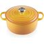 Le Creuset Signature Gusseisen-Bräter mit Deckel, Ø 24 cm, Rund, Für alle Herdarten und Induktion geeignet, Volumen: 4,2 l, 4,305 kg, Nectar, 21177246724430