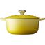 Le Creuset Signature Gusseisen-Bräter mit Deckel, Ø 20 cm, Rund, Für alle Herdarten und Induktion geeignet, Volumen: 2,4 l, 3,092 kg, Soleil, 21177204032430