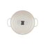Le Creuset Signature Gusseisen-Bräter mit Deckel, Ø 28 cm, Rund, Für alle Herdarten und Induktion geeignet, Volumen: 6,7 l, 6,125 kg, Meringue, 21177287164430