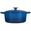 Le Creuset Signature Gusseisen-Bräter mit Deckel, Ø 22 cm, Rund, Für alle Herdarten und Induktion geeignet, Volumen: 3,3 l, 3,932 kg, Marseille