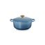 Le Creuset Signature Gusseisen-Bräter mit Deckel, Ø 20 cm, Rund, Für alle Herdarten und Induktion geeignet, Volumen: 2,4 l, 3,092 kg, Chambray, 21177204344441