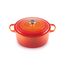 Le Creuset Signature Gusseisen-Bräter mit Deckel, Ø 30 cm, Rund, Für alle Herdarten und Induktion geeignet, Volumen: 8.1 l, 7,165 kg, Ofenrot, 21177300902430