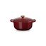Le Creuset Signature Gusseisen-Bräter mit Deckel, Ø 20 cm, Rund, Für alle Herdarten und Induktion geeignet, Volumen: 2,4 l, 3,092 kg, Garnet, 21177209494441