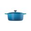 Le Creuset Signature Gusseisen-Bräter mit Deckel, Ø 28 cm, Rund, Für alle Herdarten und Induktion geeignet, Volumen: 6,7 l, 6,125 kg, Marseille