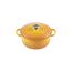 Le Creuset Signature Gusseisen-Bräter mit Deckel, Ø 20 cm, Rund, 2.4 l, 3.092 kg, Nectar, 21177206724430