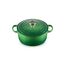 Le Creuset Signature Gusseisen-Bräter mit Deckel, Ø 24 cm, Rund, Für alle Herdarten und Induktion geeignet, Volumen: 4,2 l, 4,305 kg, Bamboo, 21177244082430