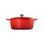 Le Creuset Signature Gusseisen-Bräter mit Deckel, Ø 30 cm, Rund, Für alle Herdarten und Induktion geeignet, Volumen: 8,4 l, 7,165 kg, Kirschrot, 21177300602430