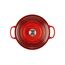 Le Creuset Signature Gusseisen-Bräter mit Deckel, Ø 28 cm, Rund, Für alle Herdarten und Induktion geeignet, Volumen: 6,7 l, 6,125 kg, Kirschrot, 21177280602430