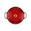 Le Creuset Signature Gusseisen-Bräter mit Deckel, Ø 30 cm, Rund, Für alle Herdarten und Induktion geeignet, Volumen: 8,4 l, 7,165 kg, Kirschrot, 21177300602430