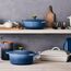 Le Creuset Signature Gusseisen-Bräter mit Deckel, Ø 20 cm, Rund, Für alle Herdarten und Induktion geeignet, Volumen: 2,4 l, 3,092 kg, Chambray, 21177204344441