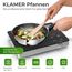 KLAMER Bratpfanne 20cm Induktion – Profi Edelstahlpfanne mit Greblon® C3+ Antihaftbeschichtung, PFOA-frei & backofenfest, für fettarmes Braten ohne Anhaften