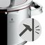 WMF Function 4 Topfset Induktion 4-teilig, Cromargan Edelstahl poliert, Glasdeckel mit 4 Abgießfunktionen, Induktionstöpfe, Innenskalierung