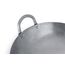 Craft Wok Traditioneller handgehämmerter Karbonstahl Pow Wok mit Holz- und Stahl-Helfergriff (30,5 cm, runder Boden) / 731W88-12in