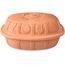 Römertopf Bräter 40 Jahre Jubiläums-Edition, Dampfgarer aus Naturton, 3,5 Liter, oval 34 x 26 x 19 cm, Terrakotta, für bis zu 6 Personen, schonendes Garen mit Dunst, ofenfest & pflegeleicht