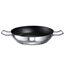 Schulte-Ufer Industar for Professionals Schmorpfanne mit Griffen aus Edelstahl in der Farbe Silber-Schwarz, Durchmesser: 24cm, 163048-24