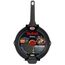 Tefal Aroma E21540 Grillpfanne 26 cm |Titanium-Antihaftversiegelung | Thermo-Spot Technologie | Ausgießhilfen | Gegengriff | Induktionsgeeignet | Umweltfreundlich | Schwarz