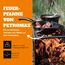 Petromax Feuerpfanne mit Stiel - Pfanne aus Gusseisen für alle Grill- und Herdarten, Gasflamme, Backofen oder Kochen im Freien - Anbraten, Schmoren und Rösten mit Antihafteffekt - 30 cm Durchmesser