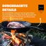 Petromax Feuerpfanne mit Stiel - Pfanne aus Gusseisen für alle Grill- und Herdarten, Gasflamme, Backofen oder Kochen im Freien - Anbraten, Schmoren und Rösten mit Antihafteffekt - 25 cm Durchmesser